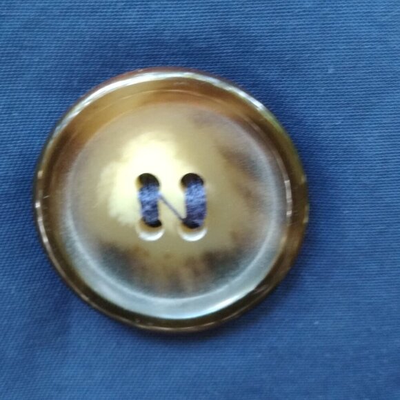 Talbots Vintage Navy Blue Double Breasted Mid Length Classic Trench Coat Sz8 - Picture 7 of 8